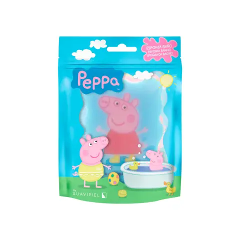 Pega Pig Esponja de Baño