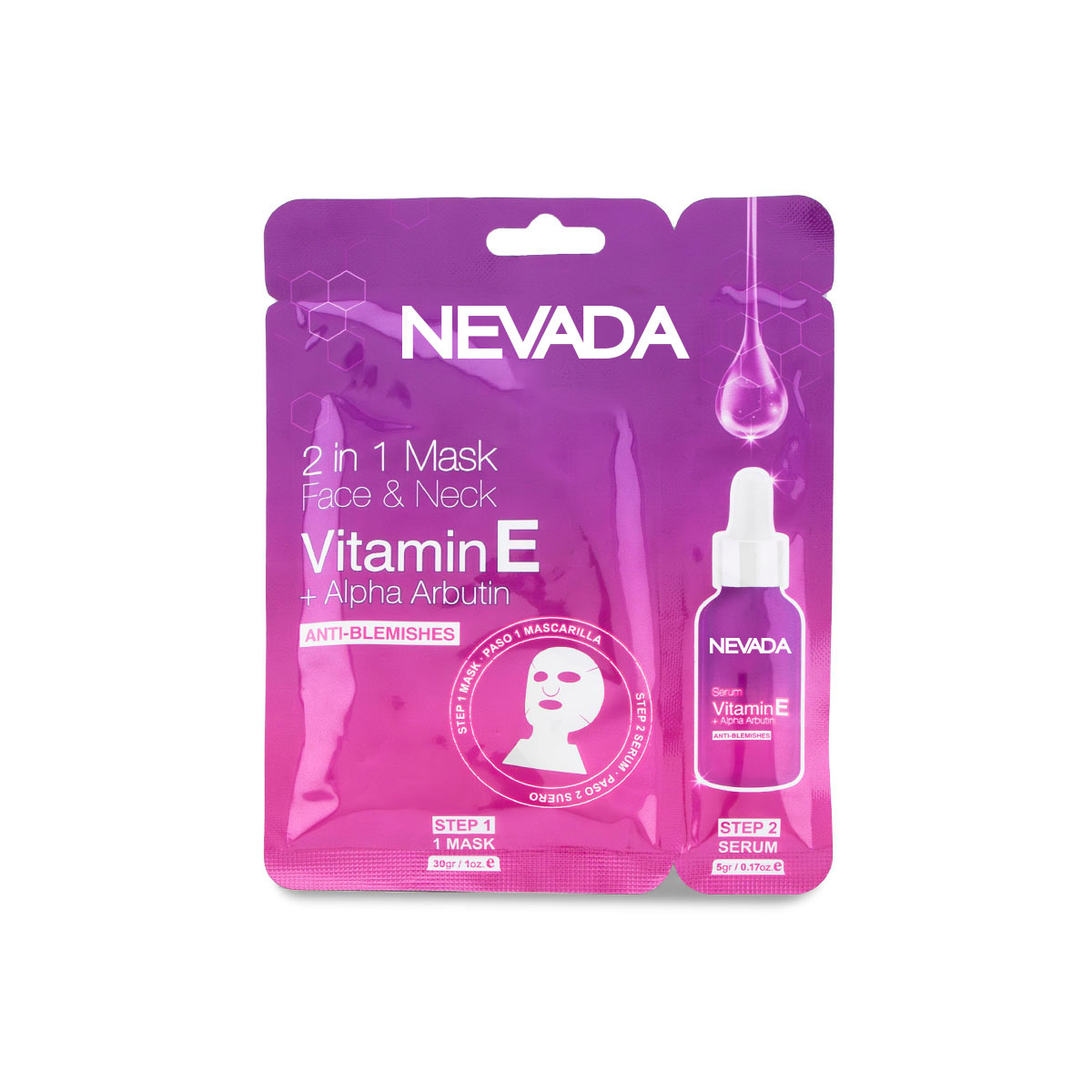 Mascara Facial 2 en 1 Vitamina E